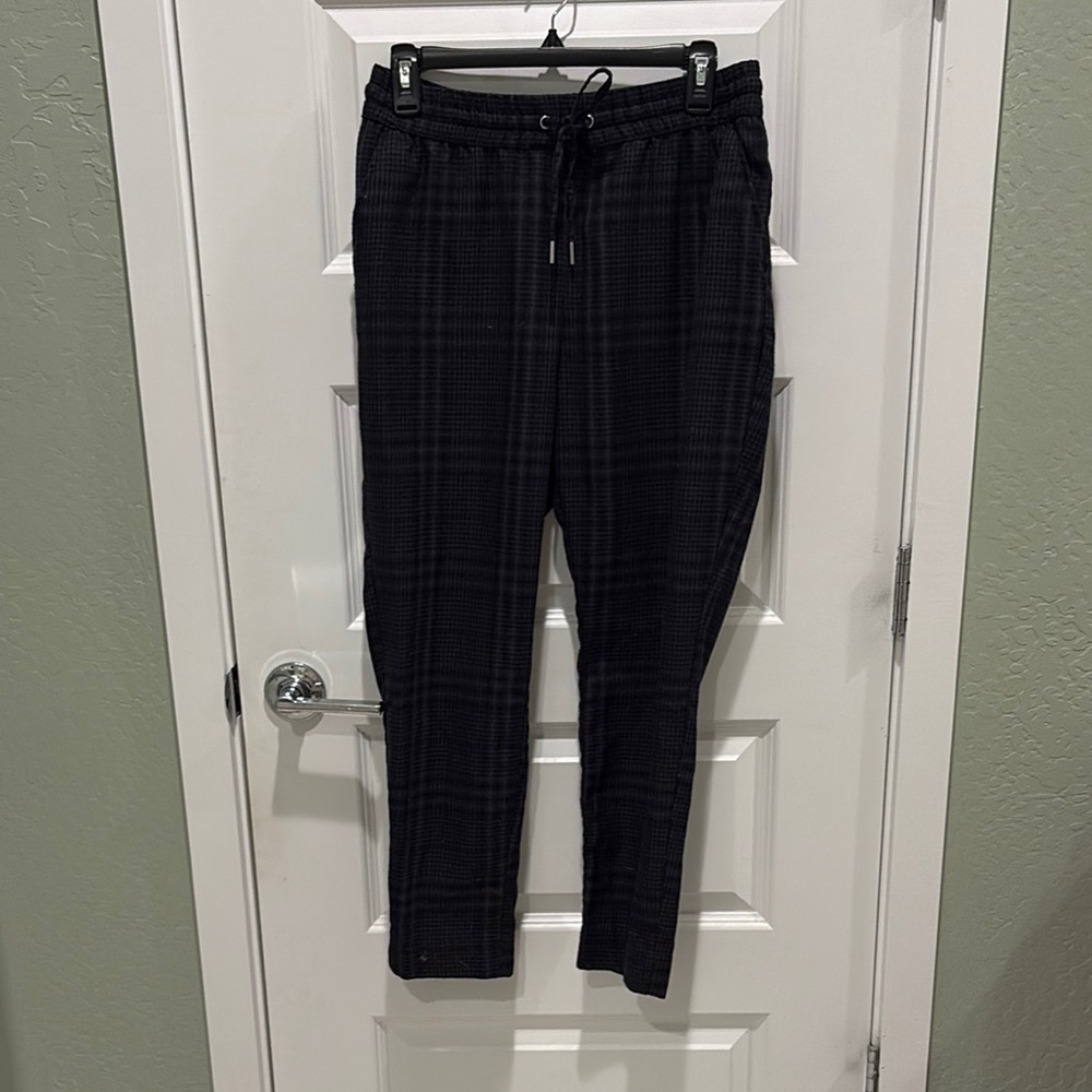 Women’s Black Plaid Pants